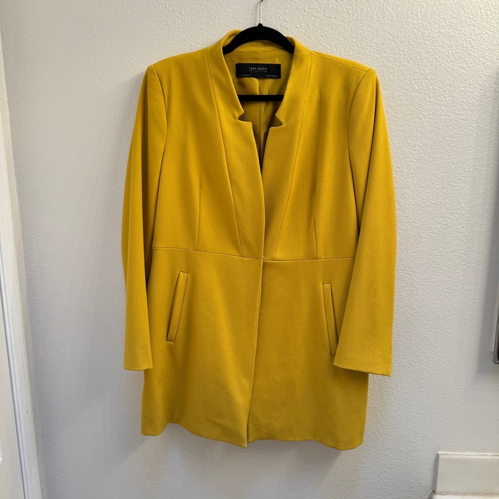 Zara Mustard Yellow Women's Coat